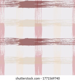 Vector intersecting lines kilt pattern. Ink texture cool crossed stripes grid.