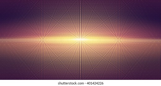 Vector interstellar space background.Cosmic galaxy illustration.Background with nebula, stardust and bright shining stars.Vector Illustration for party flyers,artwork, brochures, posters.