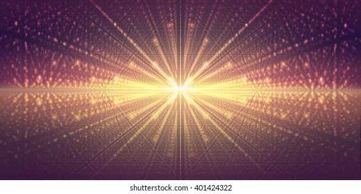 Vector interstellar space background.Cosmic galaxy illustration.Background with nebula, stardust and bright shining stars.Vector Illustration for party flyers,artwork, brochures, posters.