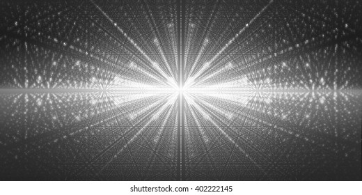 Vector interstellar space background.Cosmic galaxy illustration.Background with nebula, stardust and bright shining stars.Vector Illustration for party flyers,artwork, brochures, posters.