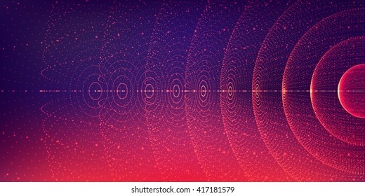 Vector interstellar space background.Cosmic galaxy illustration.Background with nebula, stardust and bright shining stars.Vector Illustration for party ,artwork, brochures, posters.