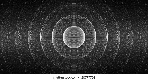 Vector interstellar space background.Cosmic galaxy illustration.Background with nebula, stardust and bright shining stars.Vector Illustration for party flyers,artwork, brochures, posters.