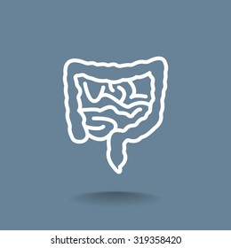 Vector intestines icon