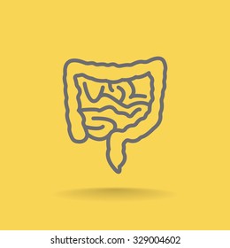Vector intestines icon