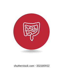 Vector intestines icon