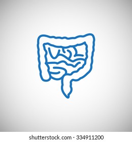 Vector intestines icon