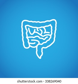 Vector intestines icon