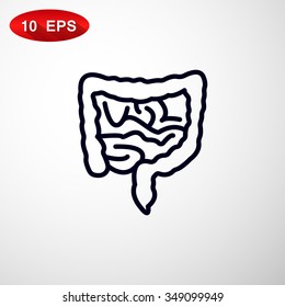 Vector intestines icon