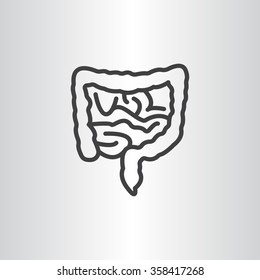 Vector intestines icon