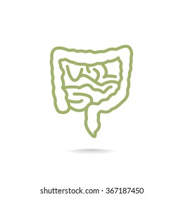 Vector intestines icon
