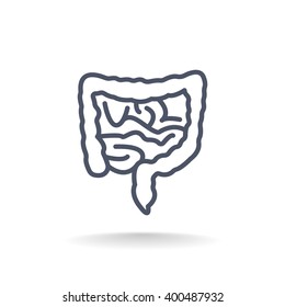 Vector intestines icon