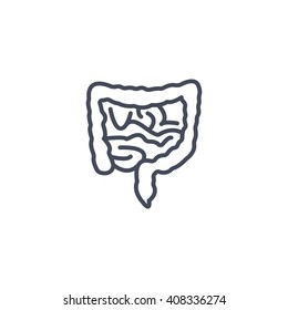 Vector intestines icon