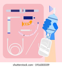 Vector Of A Intubation Set.