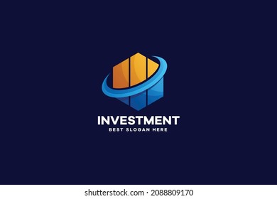 Vector Investment Gradient Logo Template