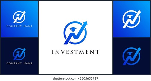 
Vector of investment logo dan icon design template, can be used in various media easily, editable