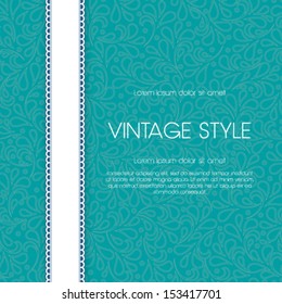 Vector invitation, anniversary card with label for your personalized text. Perfect as invitation or announcement.