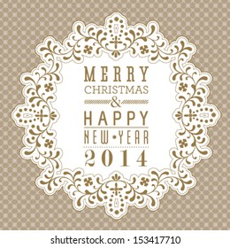 Vector invitation, anniversary card with label for your personalized text. Perfect as invitation or announcement.