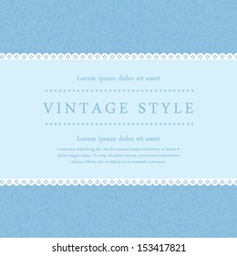 Vector invitation, anniversary card with label for your personalized text. Perfect as invitation or announcement.