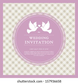 Vector invitation card.