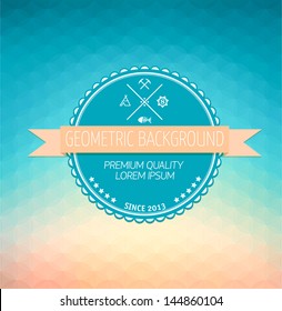 Vector invitation card. Abstract geometric background. Elegant background for cards and invitations.