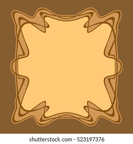 Vector invitation card with art deco frame and space for text.