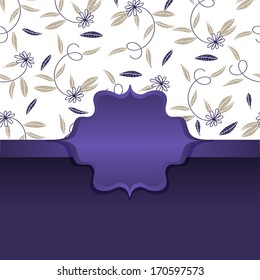 vector invitation card. background