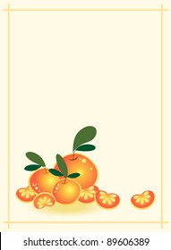 Vector invitation card for background Chinese New Year