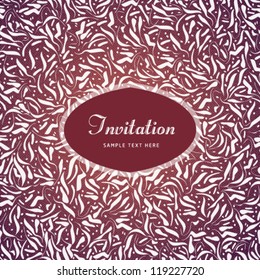Vector invitation card design.