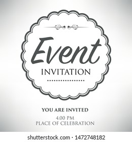 Vector of invitation card design.