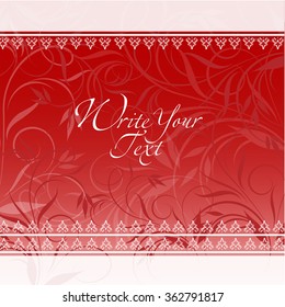 Vector invitation card. Happy Valentine Day. Elegant template for your design. Wedding card or invitation.