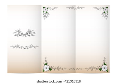 Vector Invitation Card Layout Design Template