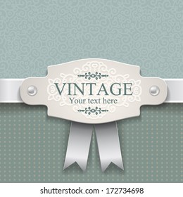 Vector invitation card with ornament 