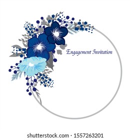 vector invitation card for wedding