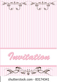 vector invitation decorative background