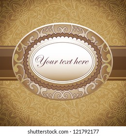 vector invitation design in retro style