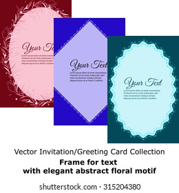 Vector Invitation / Greeting Card Collection