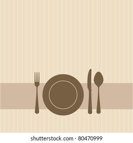 Vector invitation to a party in brown