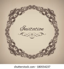 Vector invitation template