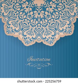 Vector Invitation Template Stock Vector (Royalty Free) 225256759