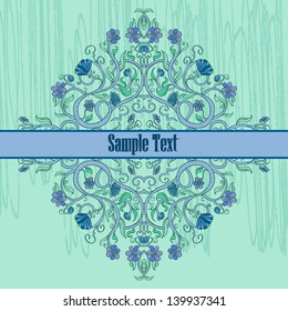 Vector Invitation Vintage Card. Useful for packaging, invitations, decoration, bag template, cover,  etc