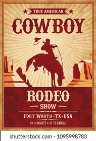 Vector Invite template for a Rodeo or Wild West theme party