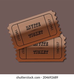 Vector invite tickets