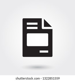 Vector, Invoice Bill Payment File Glyph Icon for any purposes perfect for website, mobile apps, presentation