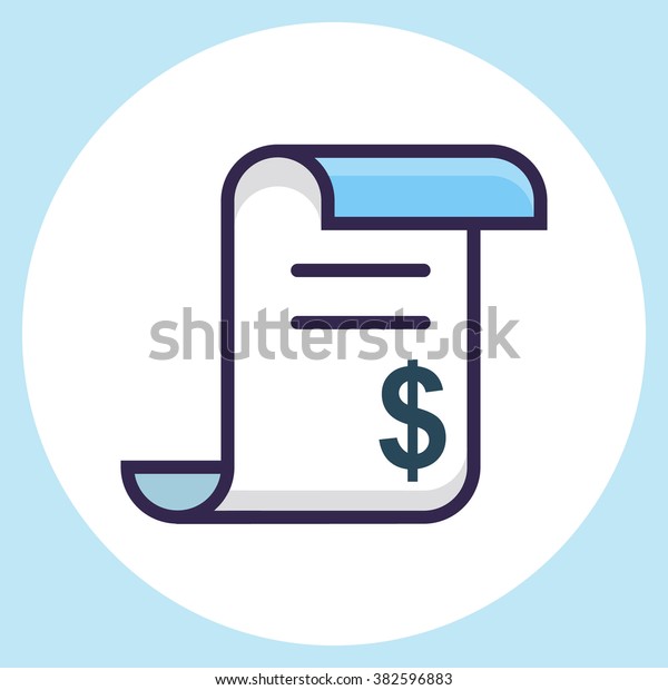 Vector de stock (libre de regalías) sobre Icono de factura 