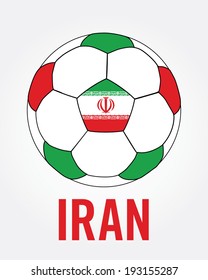 Vector Iran Soccer Ball Graphic Stock Vector (Royalty Free) 193155287 ...