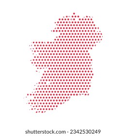 Ilustración de mapa con puntos de Irlanda del Vector
, puede utilizarse para diseños de negocios, presentaciones o cualquier diseño adecuado.
