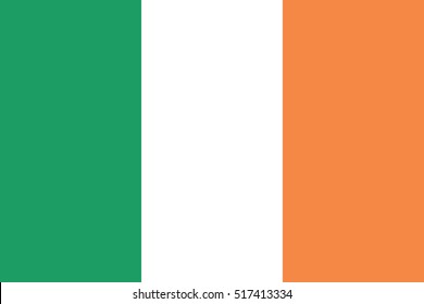 Vector Ireland flag, Ireland flag illustration, Ireland flag picture, Ireland flag image