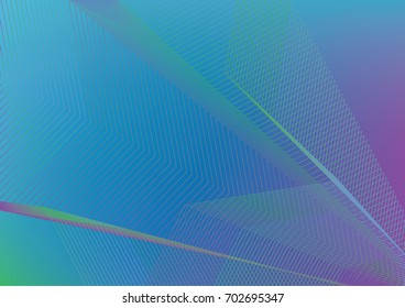 Vector iridescent abstract background or A4 minimal cover. Pearlescent bright wallpaper. Smooth gradient color overlay. Simple clean horizontal asymmetric halftone blend design. Dynamic, shiny banner.