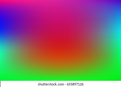 Vector iridescent abstract background in bright blue, pink, orange, and green. Pearlescent bright wallpaper. Smooth gradient color overlay, exotic safari sunrise. Backdrop for posters, covers, banners