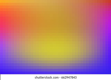 Vector iridescent abstract background in bright blue, pink, yellow, and purple. Pearlescent texture wallpaper. Smooth gradient color overlay. Applicable for websites, flyers, posters, covers or banner